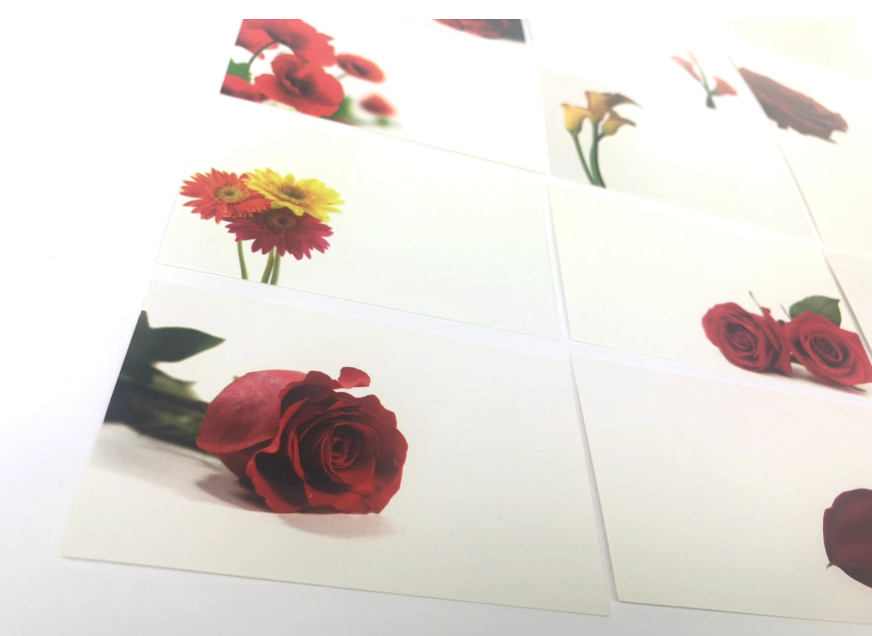 Reds (Pack of 12) Florist Message Cards small 6 x 9cm