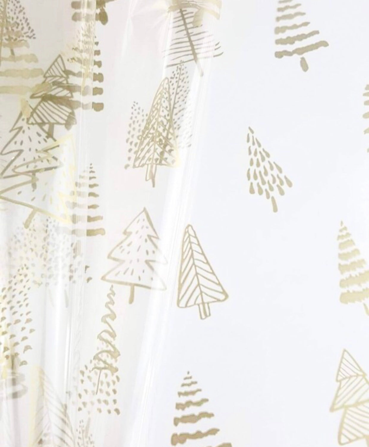 Gold Christmas Tree Cellophane