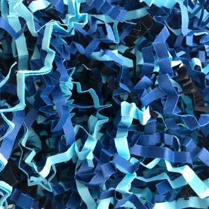 ShredAstic®️ Fathers Day Blues & Black ZigZag Paper Mix