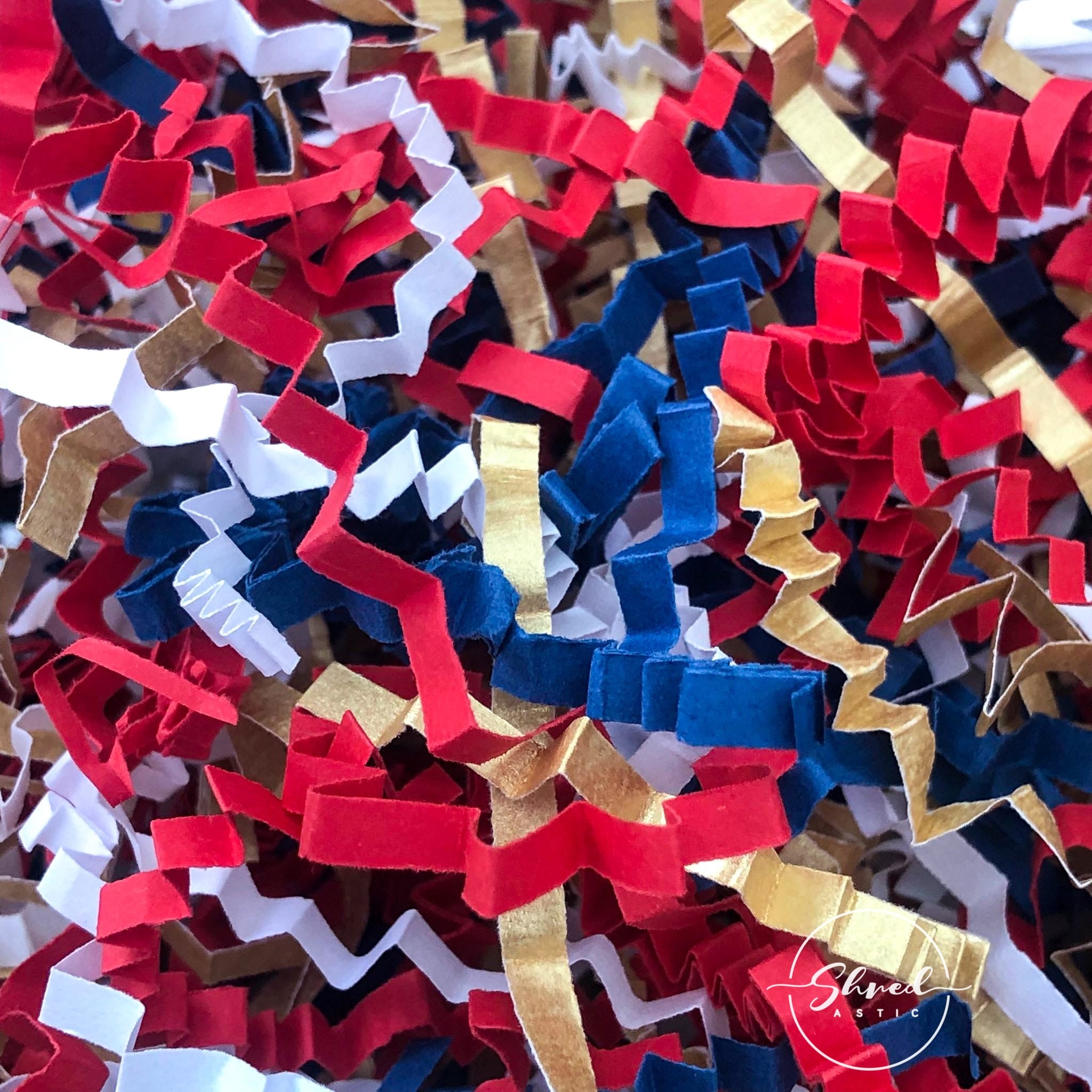 ShredAstic®️ Kings Coronation ZigZag Crinkle Paper Mix