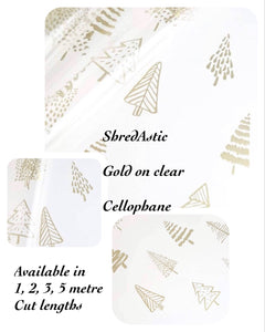 Gold Christmas Tree Cellophane